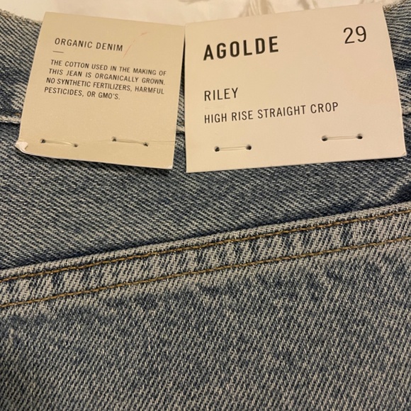 Agolde Riley High Rise Straight Crop Jean - Picture 2 of 4